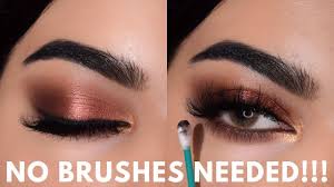 eyeshadow without brushes makeup