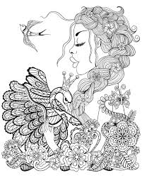Intricate fairy coloring pages at getdrawings free for. Fairy Coloring Pages For Adults Best Coloring Pages For Kids