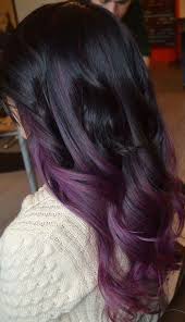 Purple hair is undoubtedly one of the hottest hair trends right now, but hey, so is ombre! The Super Long Ponytail Cheat Your Way Into An Even Longer Ponytail With This Easy Hairdo Technique It Hair Styles Dark Purple Hair Medium Length Hair Styles