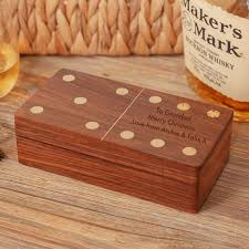 Personalised Wooden Domino Set Boxed