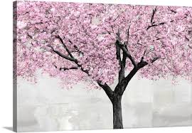 Cherry Blossoms Tree Blush Wall Art
