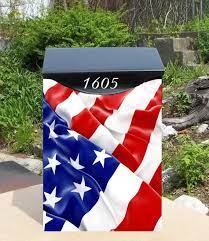 American Flag Wall Mounted Mailbox