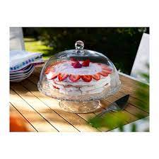 Arv BrÖllop Cake Stand With Lid Clear