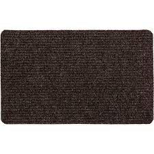 large indoor ribbed mat charcoal grey