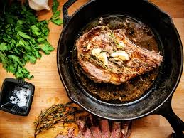 perfect pan seared ribeye steaks