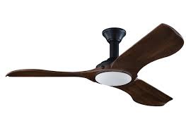 Minimalist Indoor Outdoor Ceiling Fan With Light By Monte Carlo 3mnlr56bkd V1