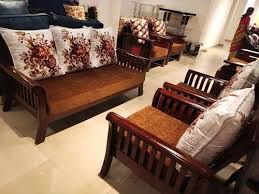 wooden designer 5 seater sofa set