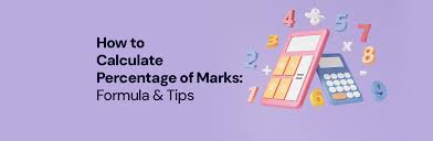 calculate percene of marks using