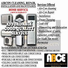 aircon cleaning other services