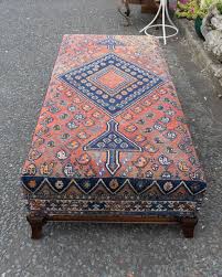 reupholstered persian rug day bed