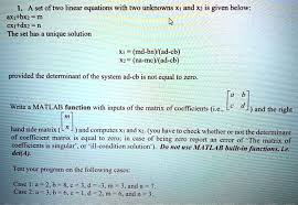 Linear Equations With Two Unknowns Xi