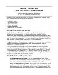cover letters and other job search
