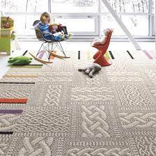 just plain folk linen carpet tile