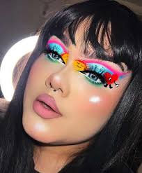 trendy kem mendez colorful eyes makeup