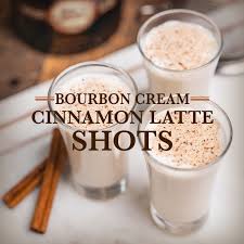 bourbon cream cinnamon latte shots