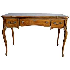 Enter $5 vintage desk chair. Vintage Desk Thomasville Furniture French Country Burlwood Parquet At Melrose Vintage And Antique Furniture Ruby Lane