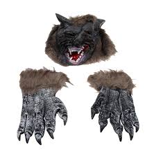 halloween wolf head claw props terrible