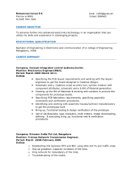 Sample CV for Electronics   Communications Student