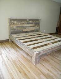 diy pallet king size bed plans wood