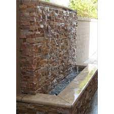 stone granite wall waterfall fountain