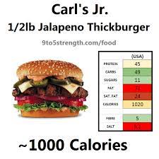 how many calories in carl s jr