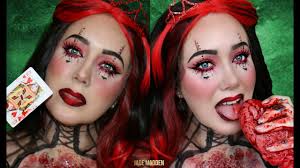 dark queen of hearts halloween makeup