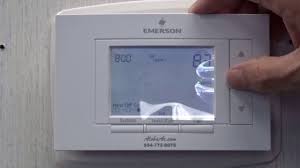 emerson thermostat setup instructions