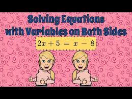 Solve Equations With Variables On
