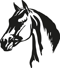 horse head silhouette horse head