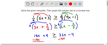 Solve Multi Step Inequalities Example