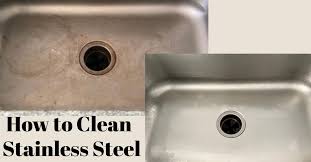how to clean a stainless sink design
