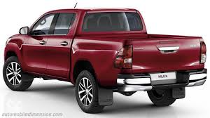 The car has added in its dimensions relative to its predecessor, it has become larger in all respects. Toyota Hilux 2021 Dimensions Boot Space And Interior