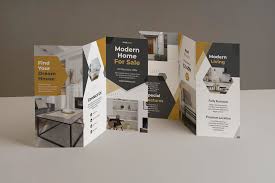 real estate trifold brochure template