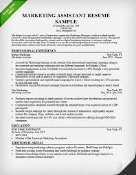 Free Resume Template Marketing Assistant Resume Samples Visualcv