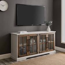 58 4 Glass Door Tv Stand Console