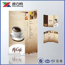 Elegant Restaurant Menu Leaflets Designs With Cmyk Printing Custom