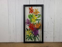 Vintage Wildflower Stained Glass