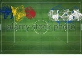 In the last 2 games. Romania Vs Honduras Soccer Match National Colors National Flags Soccer Field Football Game Competition Concept Copy Space Stock Photo Alamy