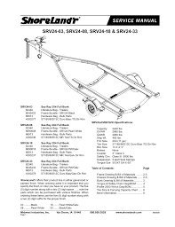 Shorelandr Srv24 V 2 User Manual 6 Pages