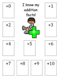 Math Fact Sticker Charts