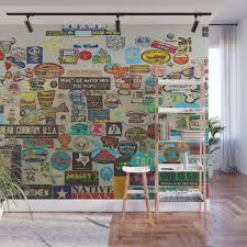 Travel Stickers Wall Mural