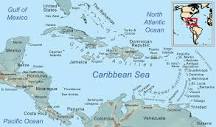 Comprehensive Map of the Caribbean Sea and Islands