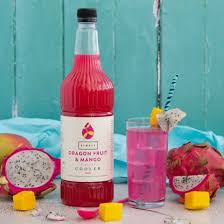 Stir remaining 6 tablespoons water and 1 1/3 cups sugar in heavy medium saucepan over. Simply Dragon Fruit Mango Cooler Syrup 1 Litre Bottle A1 Coffee