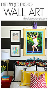 Diy Fabric Photo Wall Art Dimples And