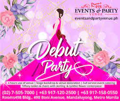 debut party events venue catering