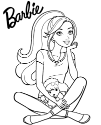 barbie coloring pages for s