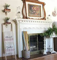 Easy Diy Fireplace Mantel Brass Door