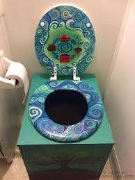 A Colorful Compost Toilet For Small