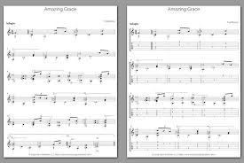 Our freshly typeset scores and high resolution pdf files are perfect for printing at any size. Free Classical Guitar Sheet Music Traditional Amazing Grace