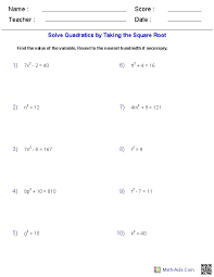 Quadratics Algebra Quadratic Functions